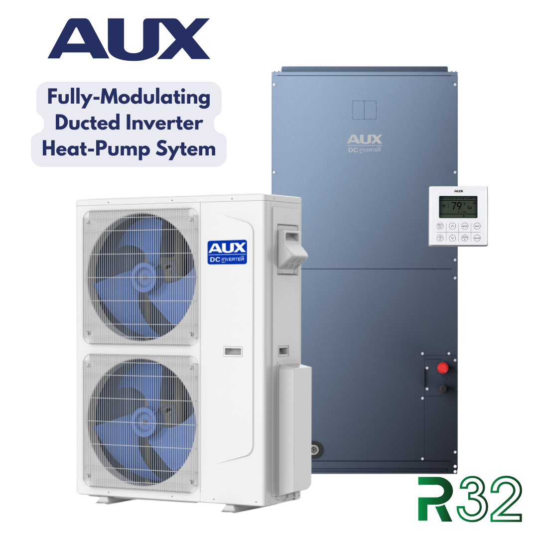AUX 60,000 BTU Inverter Heat Pump System (5 Ton) – R32