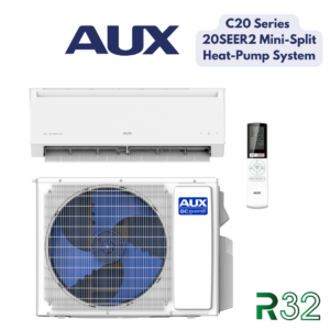 AUX R32 C-Series 12,000 BTU 115V 1:1 Mini Split Heat Pump